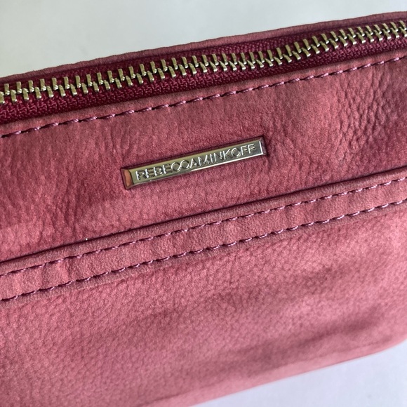 Rebecca Minkoff Dust Pink Genuine Leather Crossbody Shoulder Bag - Picture 11 of 14